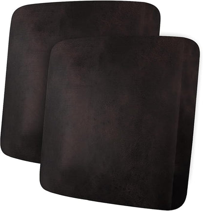 ANARACHON Leather Look Couch Cushion Covers Sofa Seat Slipcovers Sets Couches Furniture Protector for Sectional Armchair Loveseat Pets Kids Stretch Spandex Fabric (2 Cushion Loveseat, Chocolate)