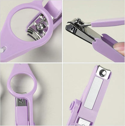 Nail Clippers with LED Light and Magnifier Nail Cutters Fingernails Toenails Clippers for Ederly People Pets