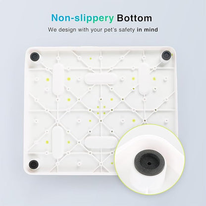 ALL FOR PAWS Interactive Cat Puzzle Feeder, Slow Feeder with Teaser Ball, Treat Maze Feeder & Brain Toy, Mentally Stimulating Enrichment Toy for Kittens & Indoor Cats