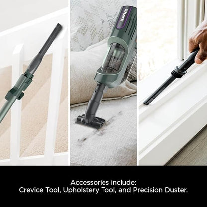 Shark Detect Ultralight Corded Stick Vacuum with Direction Detect and Self-Cleaning Brushroll, Powerful Hair Pickup, Ultra-Lightweight, Crevice & Upholstery Tool Included, Evergreen, HZ752
