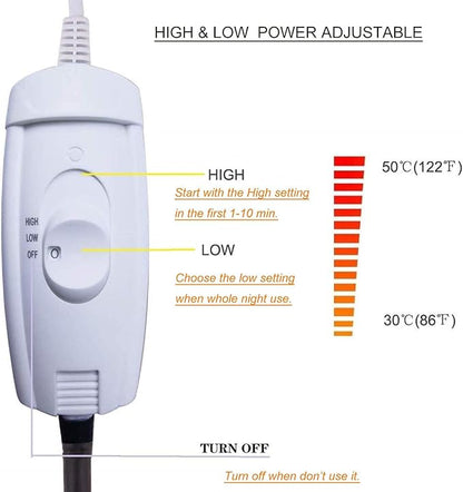 Pet Heating Pad for Dogs & Cats - Electric, Chew Proof Cord, Large Size, Easy Clean
