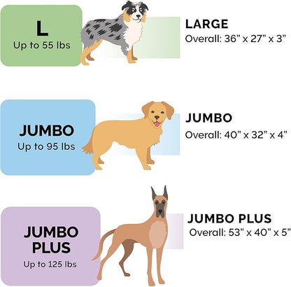 Furhaven Orthopedic Dog Bed for Large Dogs w/ Removable Washable Cover, For Dogs Up to 95 lbs - Terry & Suede Mattress - Gray, Jumbo/XL