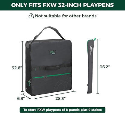 FXW Specialized Dog Playpen Storage Bag (Not Suitable for Other Brands), Designed for RV Trips, Fits 32" H 8 Panels and 9 Stakes, 1 Pack│Patented