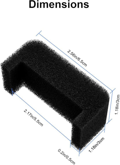 Wonder Creature Cat Fountain Filter Replacement for Round Stainless Steel Top Cat Fountain, 8 Carbon Filters 4 Foam Filters Pack