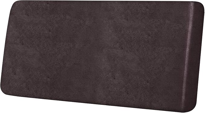ANARACHON Leather Look Couch Cushion Covers Sofa Seat Slipcovers Sets Couches Furniture Protector for Sectional Armchair Loveseat Pets Kids Stretch Spandex Fabric (1 Cushion Loveseat, Chocolate)