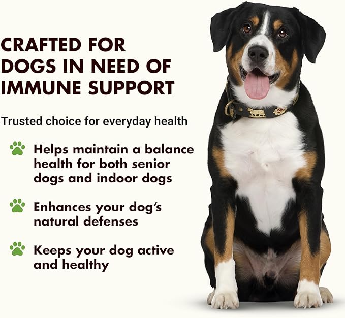 Liquid-Vet Immune Support for Dogs – Antioxidant Protection & Gut Health – Inulin, Beta-Glucan & Omega-3s / Fish Oil & More! - Made for Picky Eaters