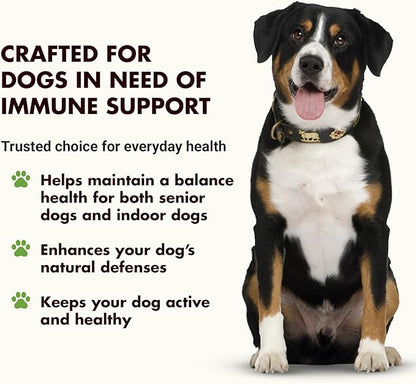 Liquid-Vet Immune Support for Dogs – Antioxidant Protection & Gut Health – Inulin, Beta-Glucan & Omega-3s / Fish Oil & More! - Made for Picky Eaters