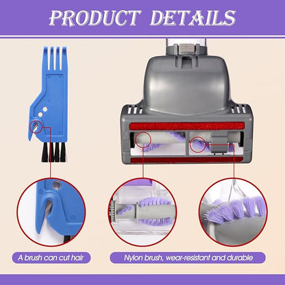Upgraded Pet Hair Power Brush Tool Attachment for Shark Navigator Lift-Away Deluxe Upright NV360 NV350 NV352 NV356E NV370 NV22L UV420 UV410 UV440 Vacuum Replacement Parts Numbers 119FFJ Purple
