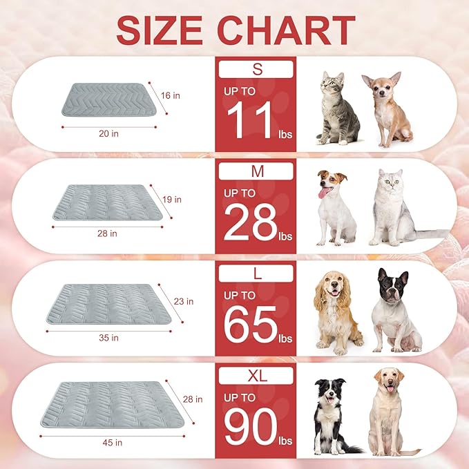 BEAUTYZOO Self Warming Cat Bed Mat, Self Heating Dog Pad for Indoor Outdoor Pet House, Heated Thermal Warmer Cat Blanket for Kitten Puppy Washable Non-Slip Chew Proof,1 Pack 23 x 35 Inches Light Grey