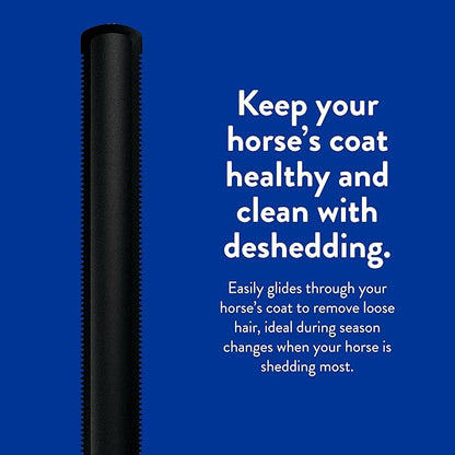 Wahl Professional Animal Equine Grooming Horse Shedding Tool (#858714) - Contoured Horse Shed Tool - Horse Hair Shedder & Deshedder - Removes Hair & Dirt - Horse Grooming Supplies - Black
