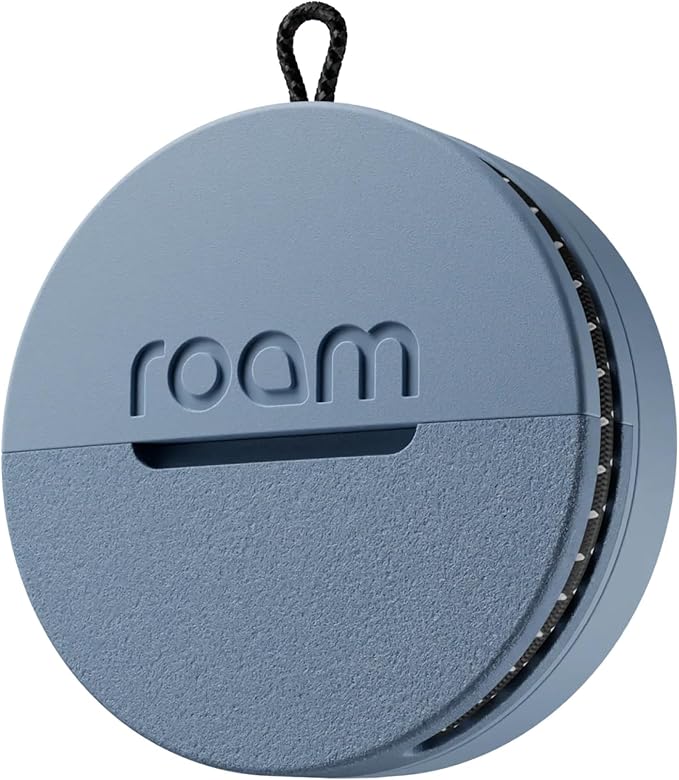 ROAM SMART TRACKER - Bluetooth Tracker & Item Locator for Keys, Luggage, Wallet, Kid & Pet Gear, (iOS, Android), No App or Subscription, Fast Setup, Waterproof | 1-Pack, Blue