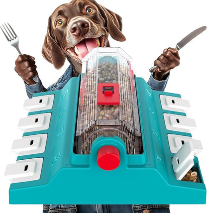 KADTC Dog Puzzle Toy, XL Size, 2 Levels of Challenge, Paw-Activated Rolling Treat Dispenser, Slow Feeder & Mental Stimulation for Medium/Large Dogs Enrichment Toys