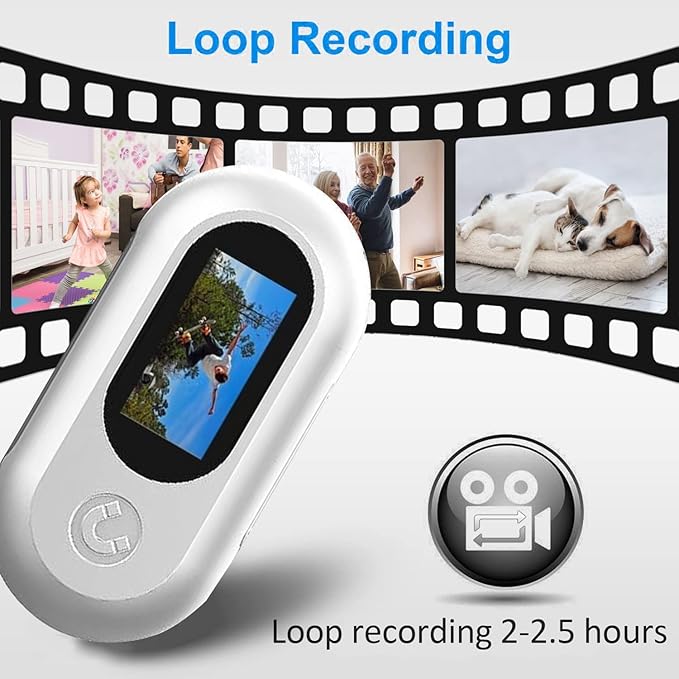 ehomful HD 1080P Cat Camera Collar with Video Record, Mini Small Sports Video Cameras, Body Cam Outdoor/Inoor No WiFi, Unique Pet Supplies Gift for pet Owners, Dog Moms, cat dads, Ideal Gift