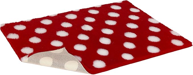 Vetbed Dog and Cat Bedding, Red with White Polka Dot