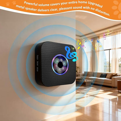 Ownpets Smart Dog Door Bell, Wireless Dog Doorbell for Potty Training & Housebreaking, Dog Bell to Go Outside, 1000Ft Range Waterproof Touch Button, 55 Melodies, Ideal for Puppies & All Dog Breeds