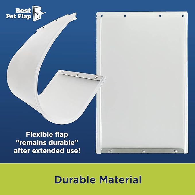 Best Pet Flap XL Replacement Dog Door Flap Compatible with Ideal Pet Products Designer Series DSPRFXL RFXLN - Measures 10.5" x 15" Longer Lasting, Most Energy Efficient, Less Shrinkage, BPA Free