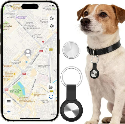 Smart GPS Tracker for Dogs & Cats - No Monthly Fee, Waterproof Real-Time Tracking Collar for Pets, Dogs, Cats | 365-Day Battery Life | iOS & Android Compatible | Anti-Lost Device Smart pet Tracker