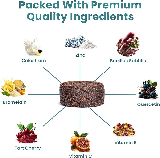 PetScy Itch & Allergy Plus Dog Allergy Chews for Itchy Skin, Ears & Paws | Colostrum, Probiotics & Quercetin | Dog Allergy Relief for Skin Redness, Immunity and Digestive Health - 60 Chews (Pack of 3)