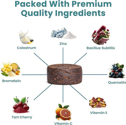 PetScy Itch & Allergy Plus Dog Allergy Chews for Itchy Skin, Ears & Paws | Colostrum, Probiotics & Quercetin | Dog Allergy Relief for Skin Redness, Immunity and Digestive Health - 60 Chews (Pack of 3)
