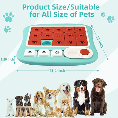 Large Dog Puzzle Toys - Mentally Stimulating, Interactive, Enrichment Toys for Boredom and Training - Mint Green