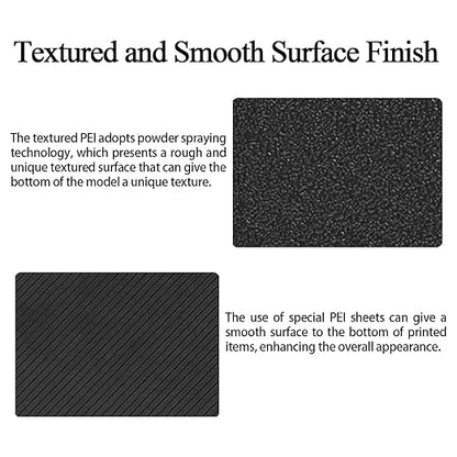 HzdaDeve 3PK AD5X Build Plate for Flashforge AD5X/5M/5M Pro Dual-Smooth Cold Cool PEI Double Smooth PEO PET Plate Black Sheet Board 235x235MM Heated Bed Spring Steel Flexible Platform