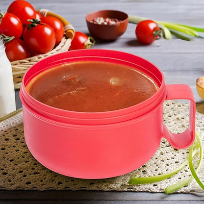 Unbreakable Microwave Soup Mugs with Lids and Handles,Microwave Ramen Bowl with Lid for Soup and Instant Noodles,Oatmeal, Gumbo, Salad,BPA Free