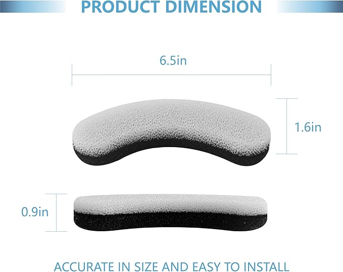 12-Pack Dog Water Fountain Replacement Filters, Compatible with DF10 DF30 Automatic Dog Water Bowl Dispenser, Foam Sponge & Carbon Pet Fountain Filters for Dogs & Cats