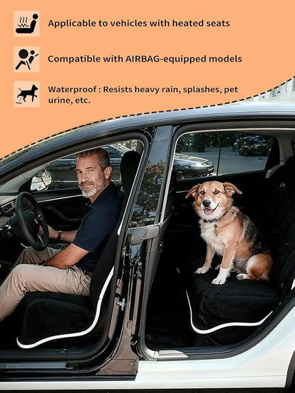 600g Ultra-Thick Car Seat Cover Towel,Heavy-Duty Absorbent Terry Cloth Sweat Protector for Gym,Beach&Athletes,Eco-Friendly Universal Fit for Sedans,SUV&Minivans,Non-Slip Machine Washable-Black
