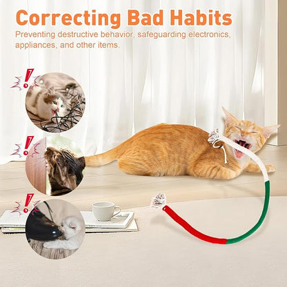 TEAWOO Cat Toys Chew Ropes 3Pcs with Natural Catnip, Safe Teeth Cleaning Toy for Indoor Kittens, Interactive Cat Kitty Toys for All Breeds (27.56 Inches, 3 Bags of Catnip Included)