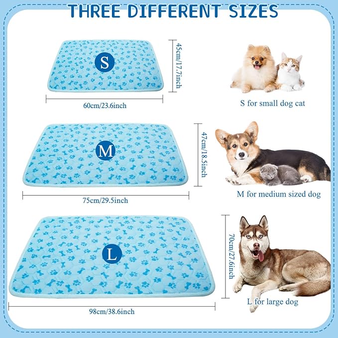 SHEJIZE Dog Cooling Mat Outdoor Cooling Pad for Dogs (Not Water-Filled), Washable Dog Crate Pad with Q-Max>0.4 Instant Chill, Pet Cooling Mat for Large Breeds, Portable for Dog Crate Mat/Car/Yard