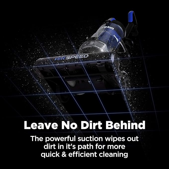 Eureka NEU10AE5 Powerful Bagless Upright Vacuum Cleaner Carpet and Floor, AirSpeed Ultra-Lightweight Vacuum Cleaner, w/ Replacement Filter, Blue