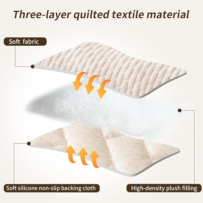 Couch Covers for Dogs Washable, Velvet Dog Couch Cover Protector, Fuzzy Plush Pet Sofa Cover for Single Sofa, Sofa Covers for Pets(1,Beige White,27.6"x27.6",Single Seater)