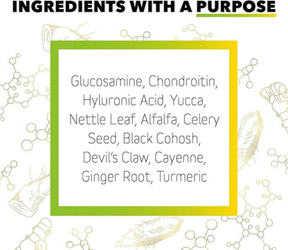 InClover Connectin Natural Hip & Joint Supplement for Dogs with Glucosamine, Chondroitin & Hyaluronic Acid - Tablet for Dog Mobility, Comfort & Active Lifestyle Support, 50 Count