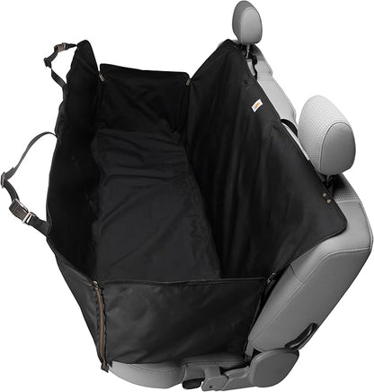 Carhartt Universal Fitted Nylon Duck Pet Hammock, Dog Back Seat Cover, Black