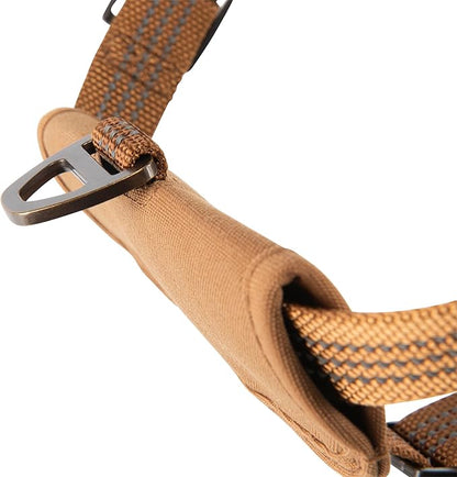 Carhartt Nylon Duck Comfortable Training Dog Harness, Fully Adjustable No Choke Rugged On-Leash Training Harness with Dual Attachment Points, Medium