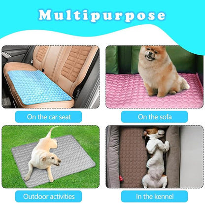 Dog Cooling Mat for Dogs, Pet Cooling Pad Bed for Dog Easy Washable for All Types of Pets and Perfect for Both Indoor and Outdoor Use, Including Car Seats 28" x 22"