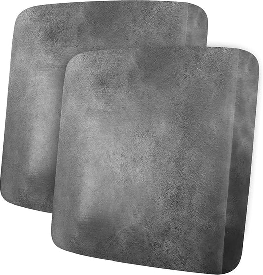 ANARACHON Leather Look Couch Cushion Covers Sofa Seat Slipcovers Sets Couches Furniture Protector for Sectional Armchair Loveseat Pets Kids Stretch Spandex Fabric (2 Cushion Loveseat, Light Grey)