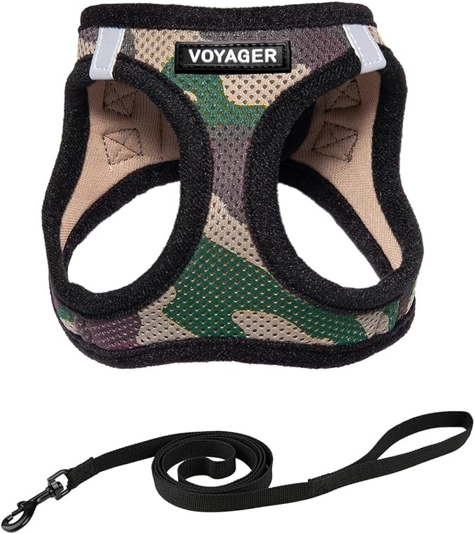 Voyager Step-in Pet Harness - All Weather Mesh, Adjustable Step in Harness for Cats and Dogs by Best Pet Supplies - 307S Army Base, XS