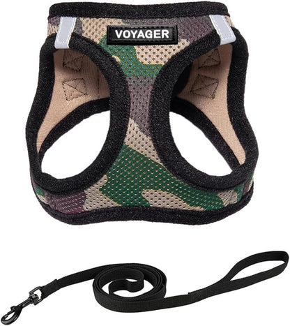 Voyager Step-in Pet Harness - All Weather Mesh, Adjustable Step in Harness for Cats and Dogs by Best Pet Supplies - 307S Army Base, XXXS