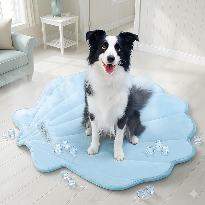 Vagascape Dog Cooling Mat, Washable Pet Cooling Mat, 55" x 45" Thick & Durable Large Cooling Mat for Dogs, Portable Foldable Premium Cooling Pad for Indoor, Outdoor, Travel, Camping, Patio and Beach