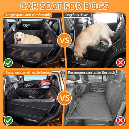 YJGF Large Dog Car Seat Large Size Dog,Pet Car Seat Cover for Back Seat Extende,Pet Booster