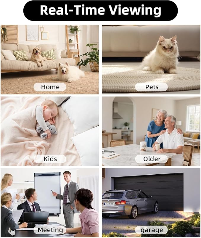 1080P HD Wireless WiFi Camera Charger for Home with App Control, Motion Detection, Night Vision & Loop Recording, 150° Indoor Security Camera with USB Phone Charger for Office/Shop/Pet,User-Friendly