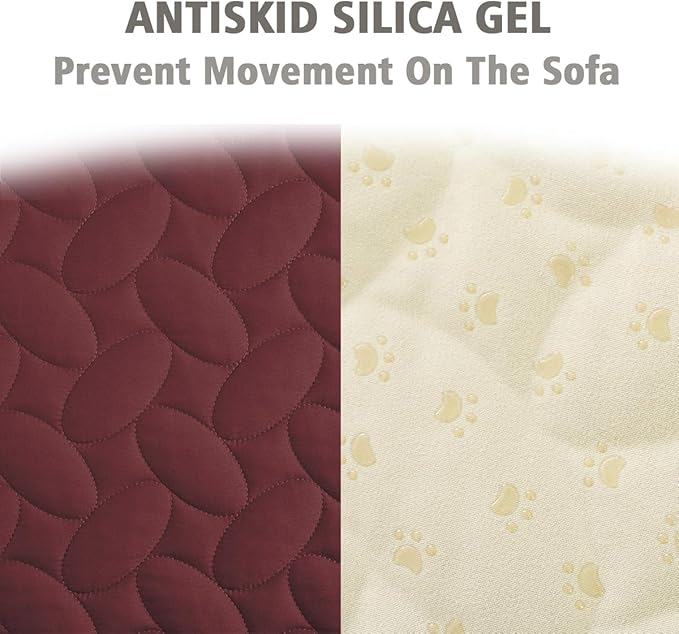 Ameritex Pet Bed Cover Dog Bed Blanket for Sofa and Furniture Waterproof New Pattern Design (30x70 Inch, Burgundy)
