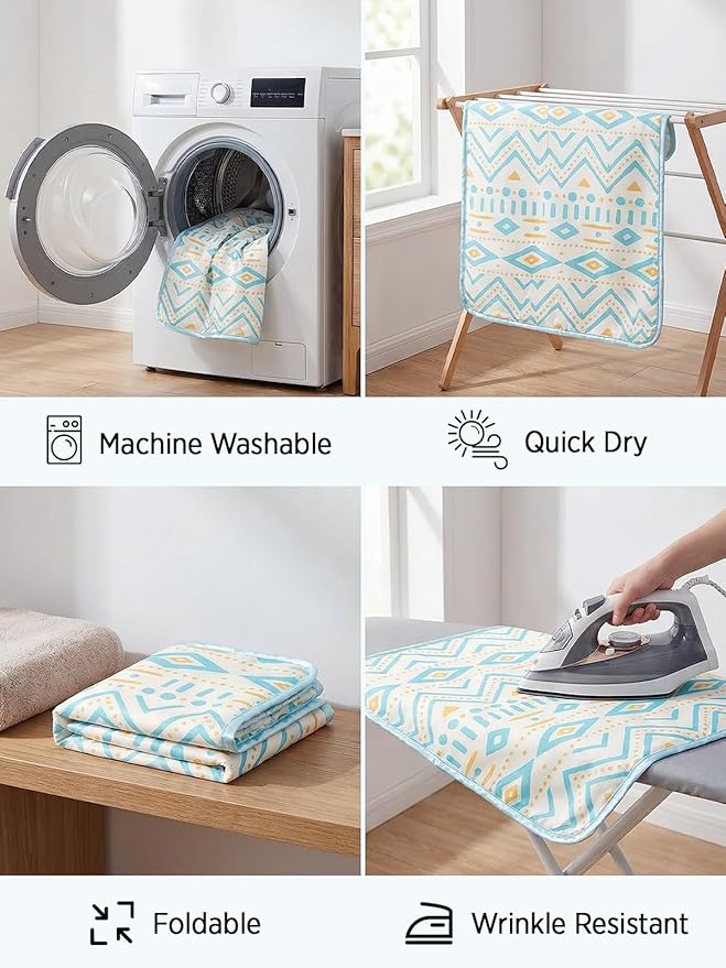 Dog Cooling Mat for Dogs & Cats, Soft Breathable Cooling Pad for Dog Bed, 23"x18" Self Cooling Crate Mat for Dogs, No Gel Washable Non-Slip Pet Cooling Mat Indoor Outdoor, Bohemia