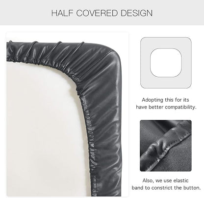 Yates Home PU Leather Couch Sofa Cushion Slipcover Water-Proof Elastic Chair RV Seat Covers Sofa Furniture Protector Slip Cover for Settee Seater Replacement in Living Room（Loveseat, Gray）