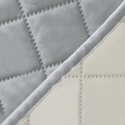 Easy-Going Reversible Oversized Couch Cover for 3 Cushion Couch Sofa Cover for Dogs Water Resistant Furniture Protector Cover with Foam Sticks for Pet (Oversized Sofa, Light Gray/Ivory)