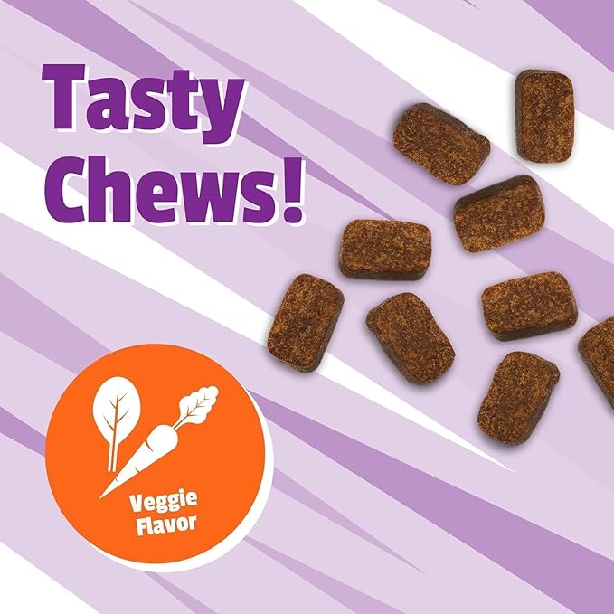 Pet Naturals Daily Multivitamin for Dogs, Veggie Flavor, 300 Chews - Yummy Chews with Amino Acids, and Antioxidants - Supports Energy, Metabolic Function and Pet Wellness
