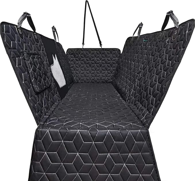 Dog Seat Covers for Back Seat,Pet Hammock for Cars, Waterproof Backseat Cover for Dogs in Car, Heavy Durable Car Hammock for SUV with Mesh Window, Non Slip Dog Car Seat Covers for Small SUV,RAV4,CRV