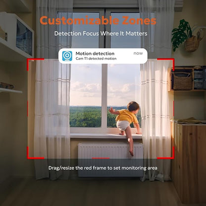 owltron Indoor Security Camera, 2K Cameras for Home Security with Motion Detection, Pet Cam & Baby Monitor with Night Vision, 2.4 GHz WiFi Two-Way Talk, Cloud/SD Storage, Compatible with Alexa