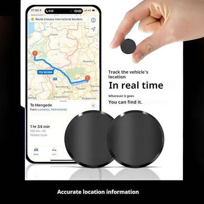 Mini GPS Tracker for Vehicles | No Subscription Required | Magnetic Real-Time Locator for Car, Kids, and Pets （Apple Only ）